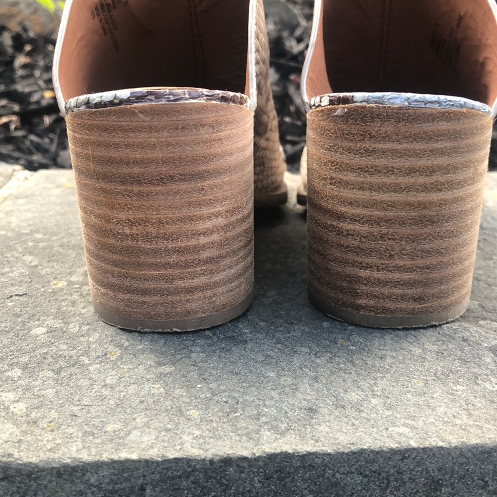 DV by Dolce Vita Snake Print Mules with Block Heel. Excellent condition. Size 6 - Picture 5 of 11